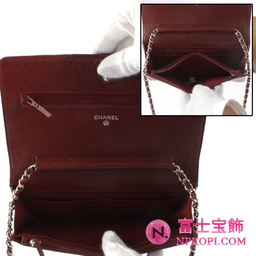 シャネル CHANEL クラシック ラムスキン ショルダーバッグ ボルドー＆シルバー A33814AAZZW